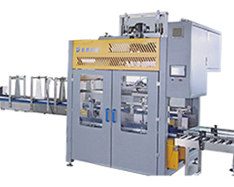 塑料桶自動(dòng)裝箱機(jī)，機(jī)油防凍液20升大桶人工裝箱太累了！